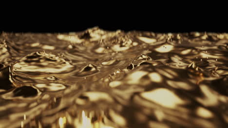 golden liquid waves