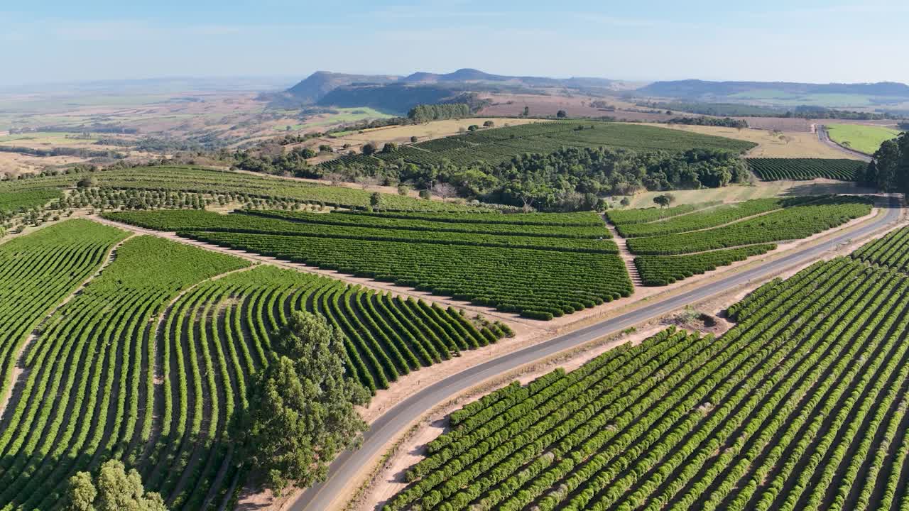 paisaje rural escénico campo de agricultura verde