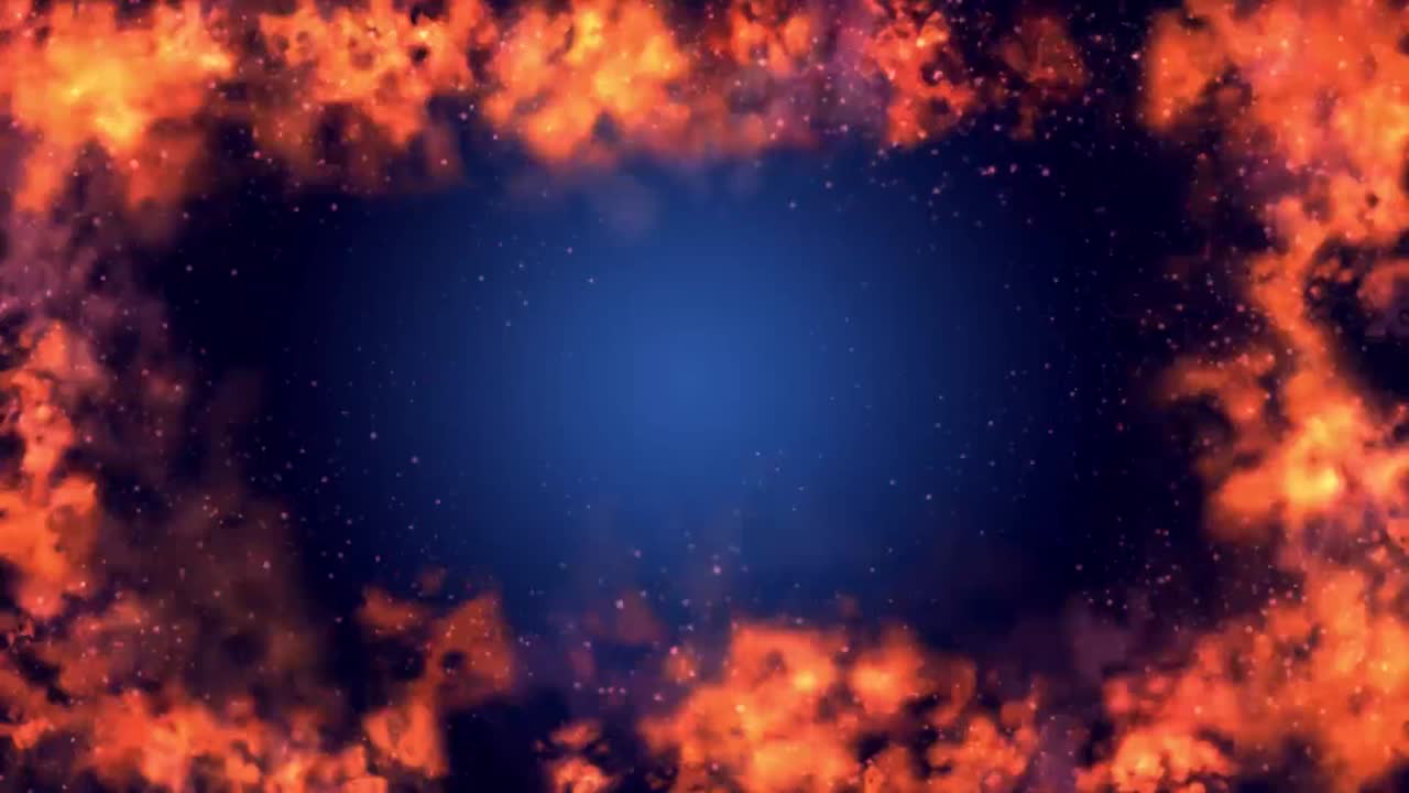 Premium stock video - Burning fire and embers inferno animated border ...