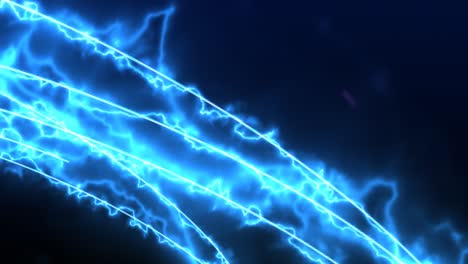 tormenta de relámpagos azules