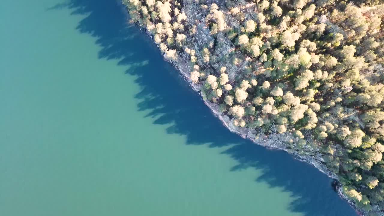 вид сверху на шведский архипелаг с воздуха