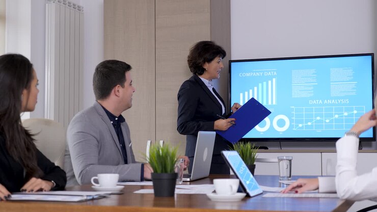 Business Presentation and Meeting