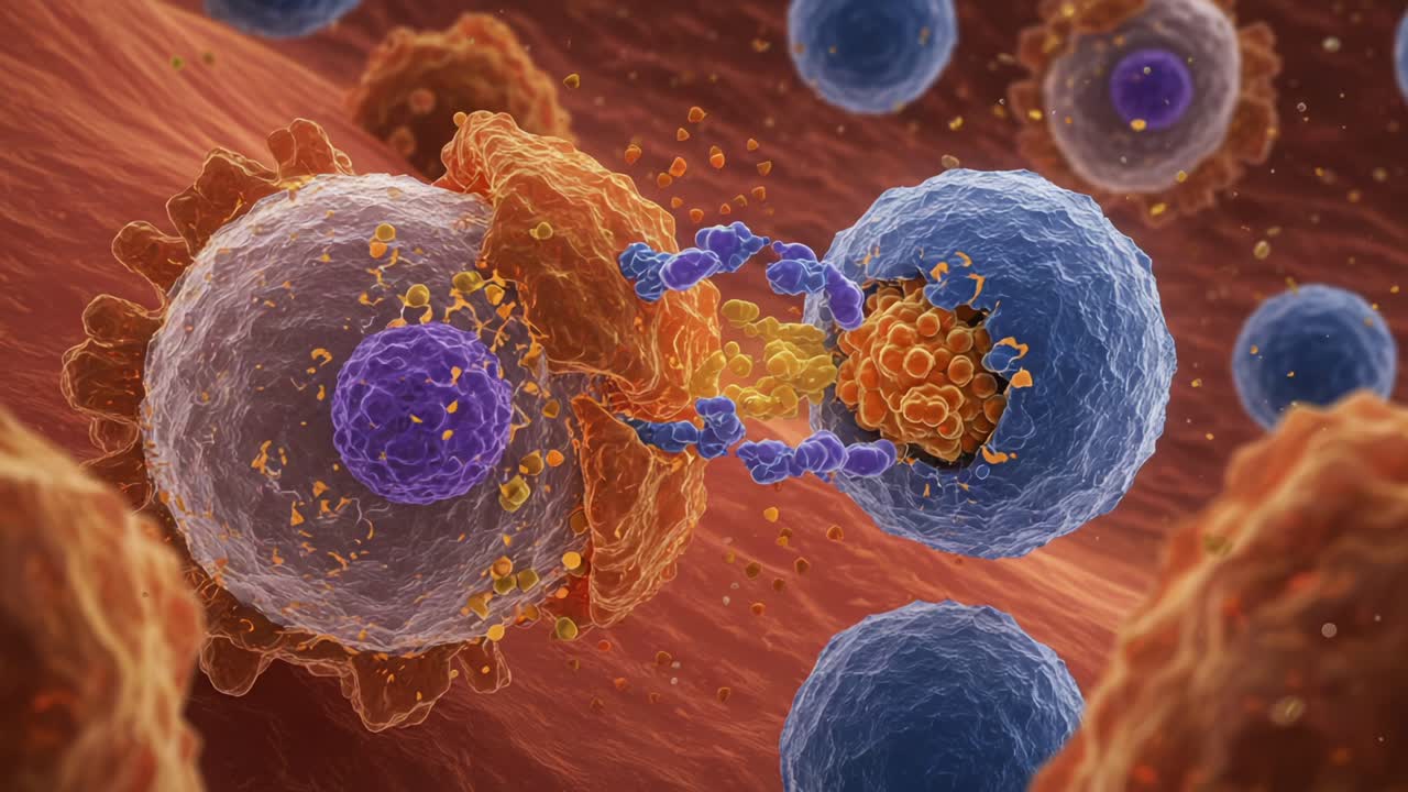 Microscopic Interaction of Immune Cells: Observing the Complex Dance of Cellular Communication and Response Within the Microscopic Environment