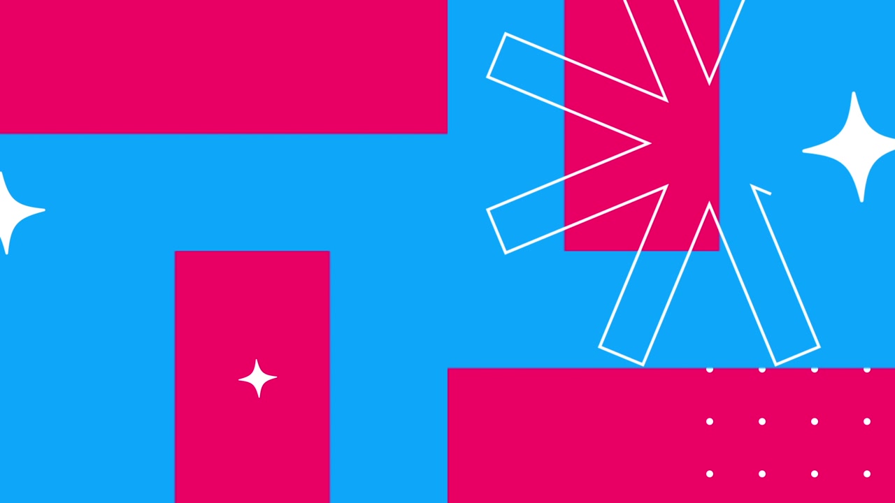 Dynamic Blue and Pink Abstract Background with Geometric Shapes