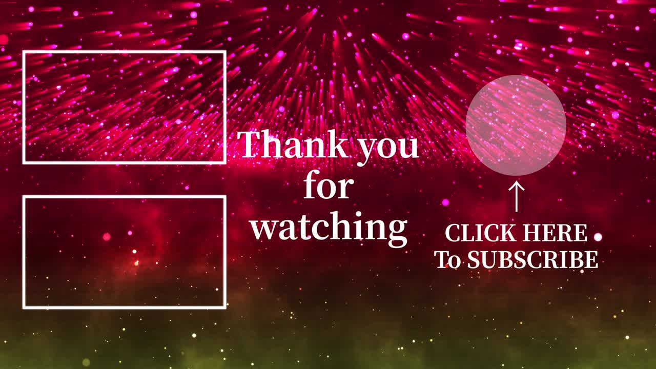 환상적인 라이트 엔드 카드 엔딩 스크린 모션 그래픽