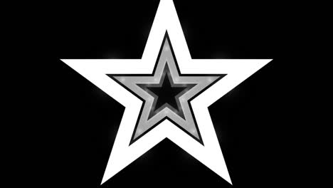 star shaped sign with an alpha channel. loops seamlessly.