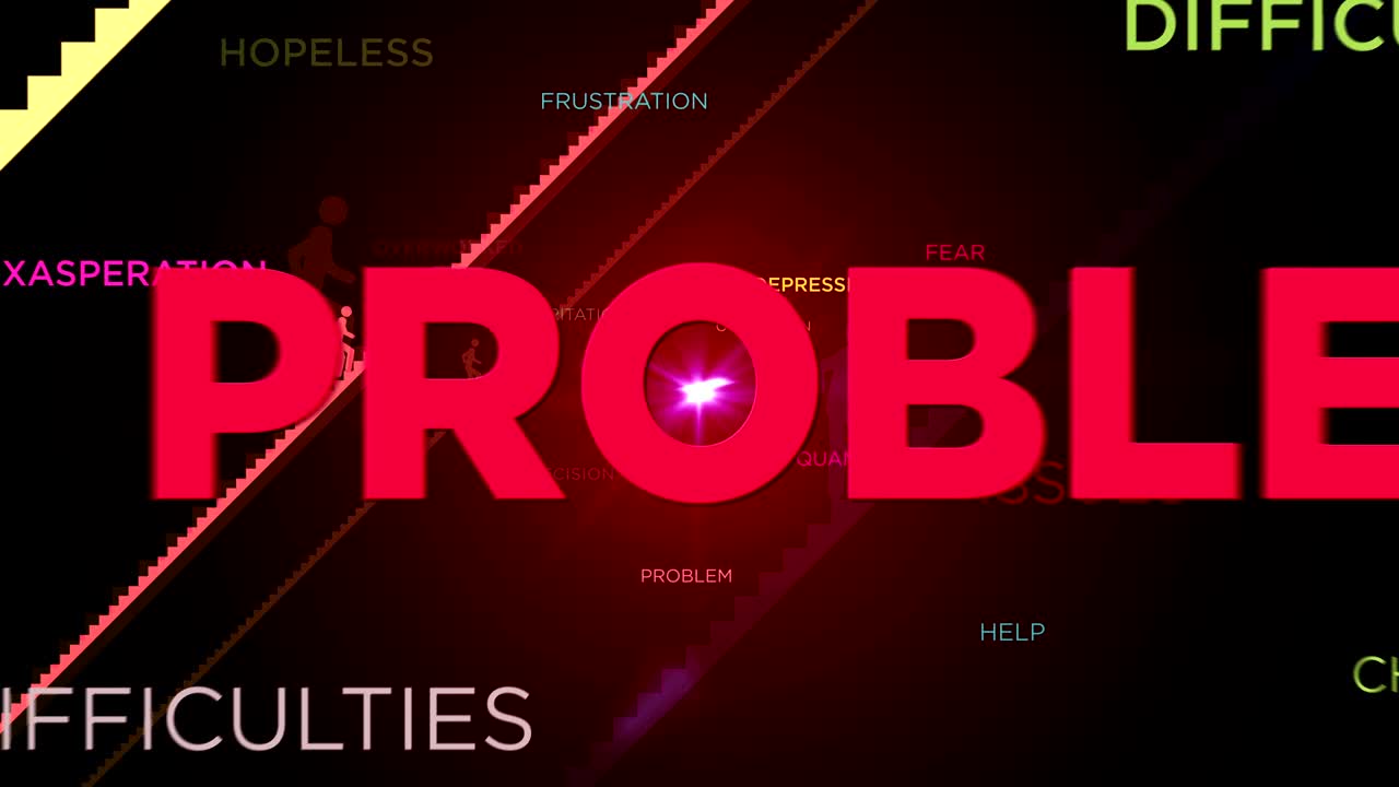 estrés, crisis y animación cansada