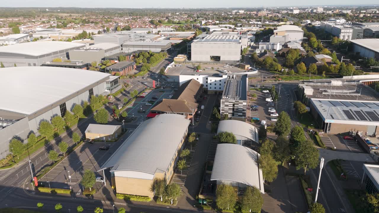 Aerial View of a Modern Industrial Park