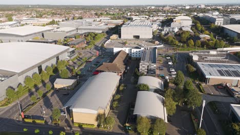 aerial view of a modern industrial park
