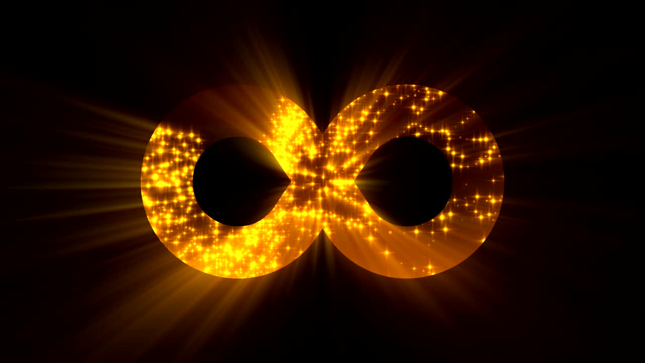 미래의 무한 기호를 가진 추상적인 배경 디지털 배경