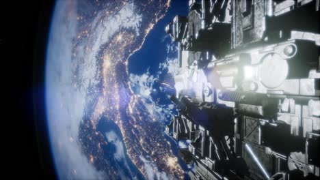 naves espaciales en el espacio renderización 3d