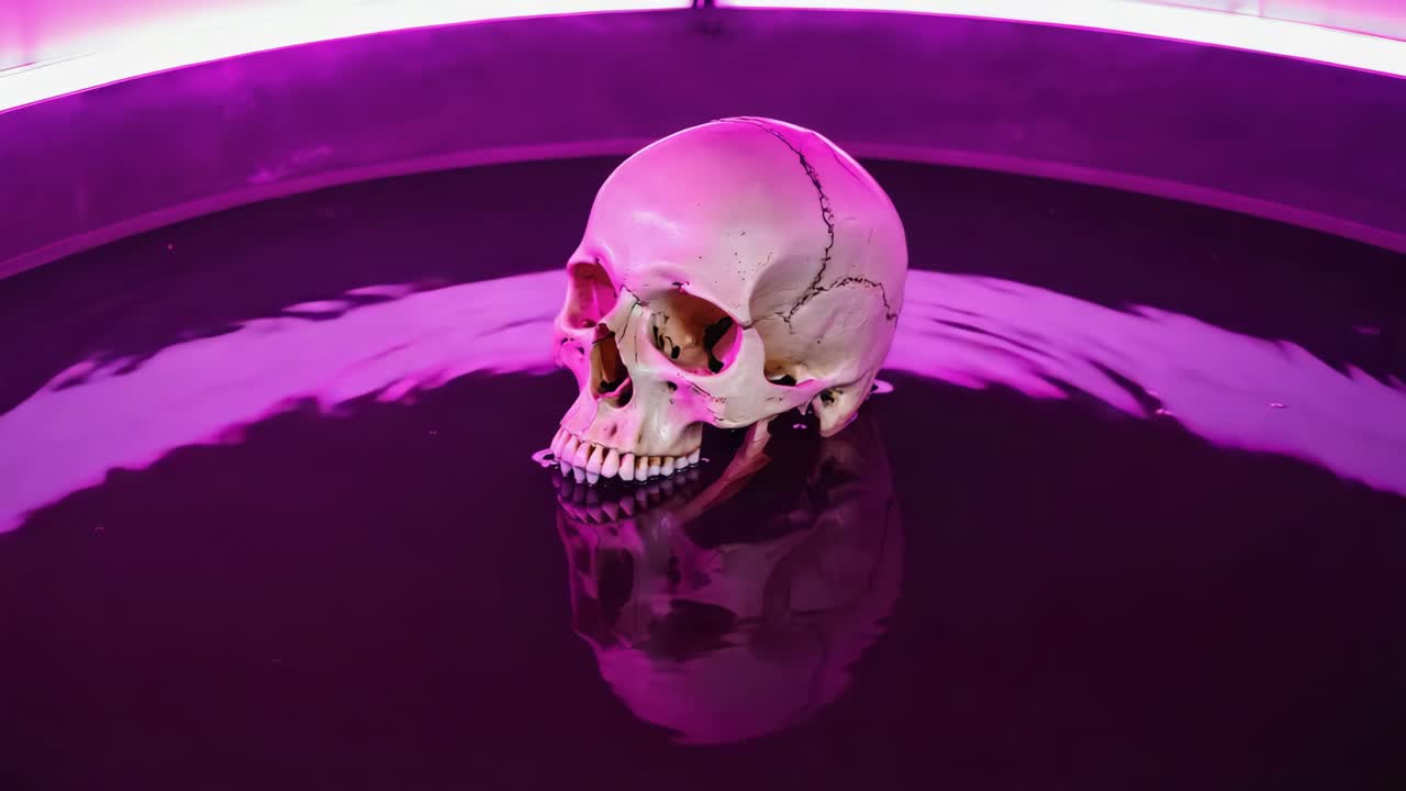 Teschio nell'acqua