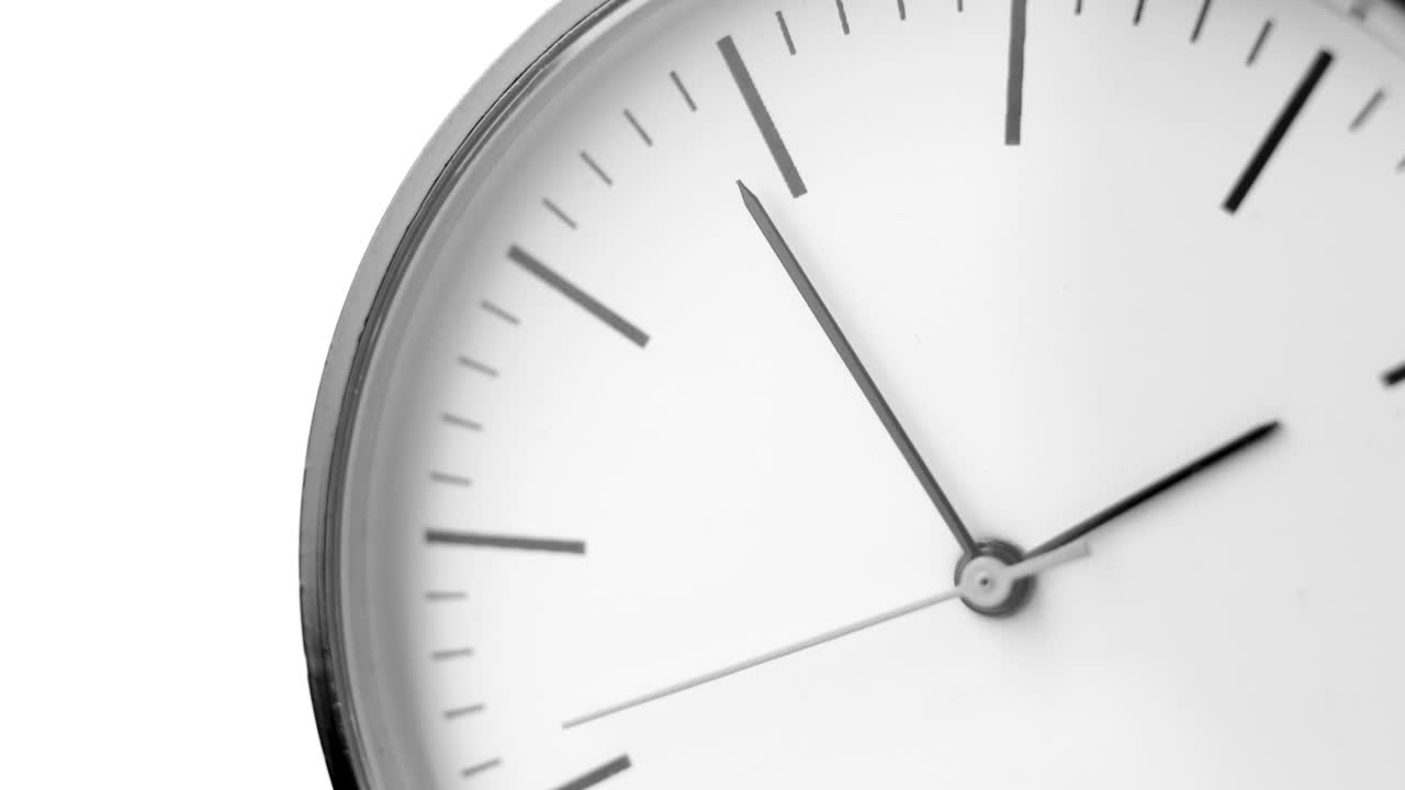 orologio analogico bianco