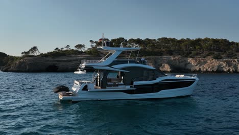 luxury yacht in calm mediterranean waters