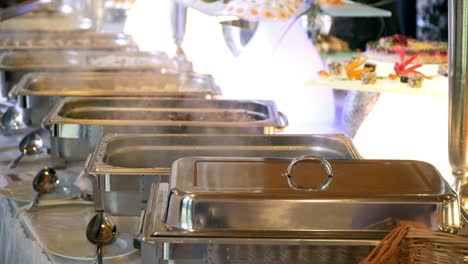 buffet line of lunch and dinner.