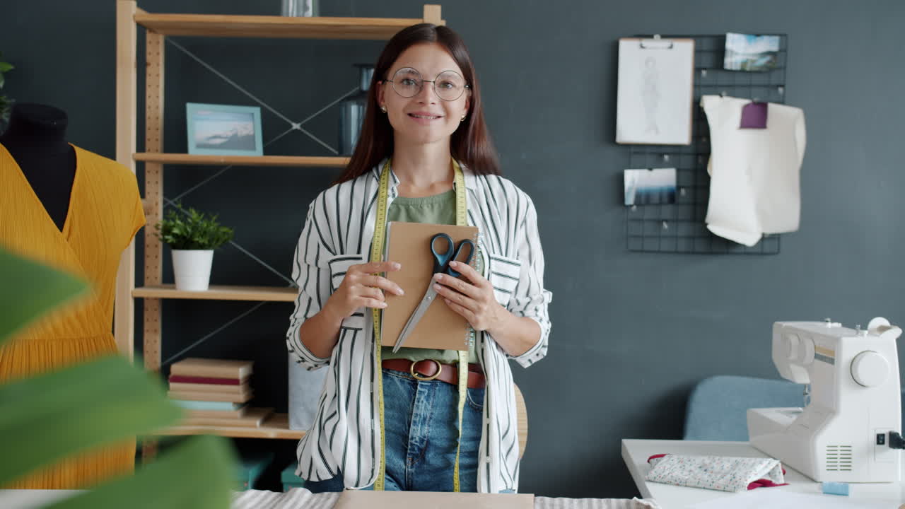 Woman Seamstress in her Workshop