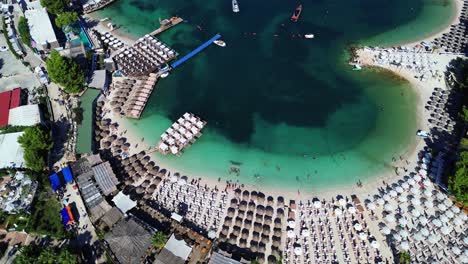 aerial view of a beautiful beach resort