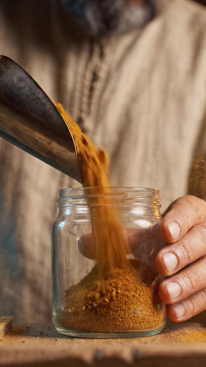 Catturare l'Essenza delle Spezie: Dalla Misurazione all'Aggiunta di Sapori in un Barattolo, un Viaggio di Ingredienti Aromatici e Colorati per l'Arte Culinaria