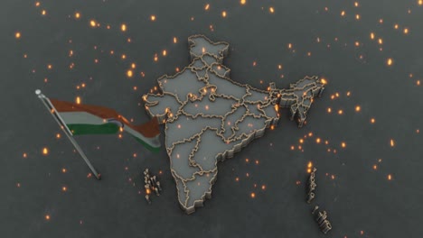 indian map background 4k