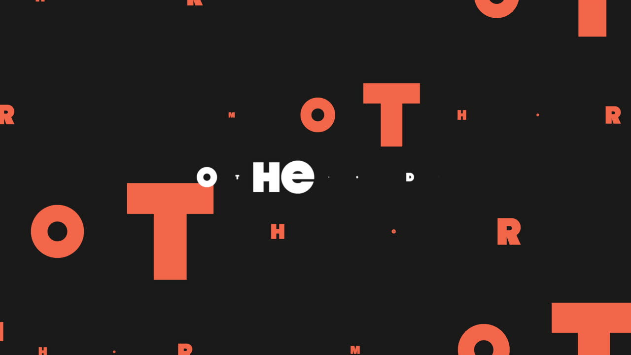 Vibrant Mothers Day typography on black background