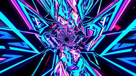 el túnel del ciberpunk de neón