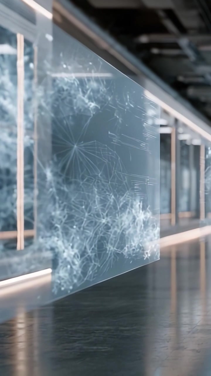 Un Display Digitale ad Alta Tecnologia che Mostra Complesse Visualizzazioni di Dati in un Contesto Futuristico, Fondendo Tecnologia e Arte per Coinvolgere e Informare gli Spettatori