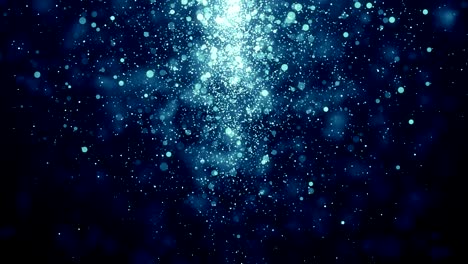 particles blue dust abstract light bokeh motion titles cinematic background loop