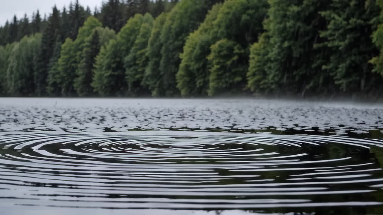 Ripples on a Rainy Lake
