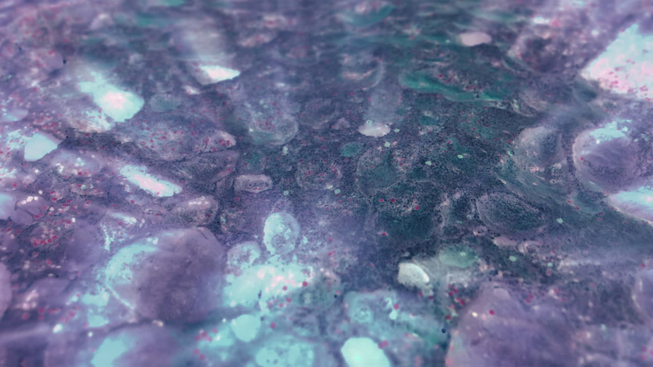 빛나는 추상적인 수지 예술