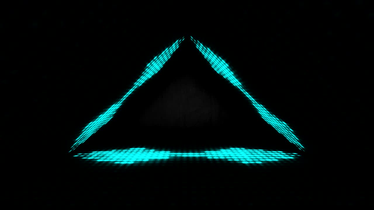 4k luces de neón azules brillantes para el escenario - video de stock en bucle