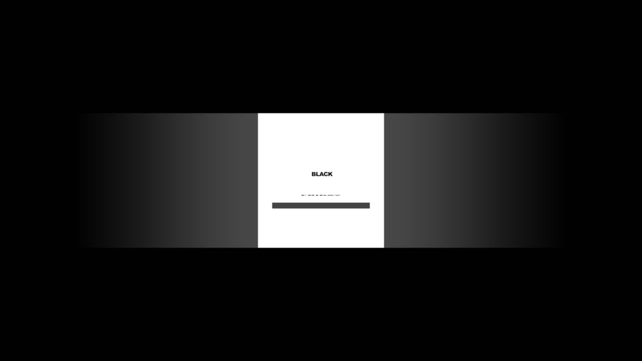 Modern Black Friday text in frame on black gradient