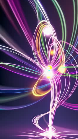 abstract glowing floral fractal art
