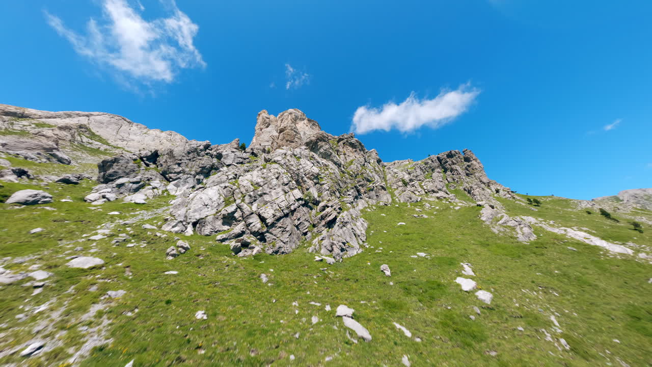 FPV flight over Monte Mongioie, capturing breathtaking mountain scenery