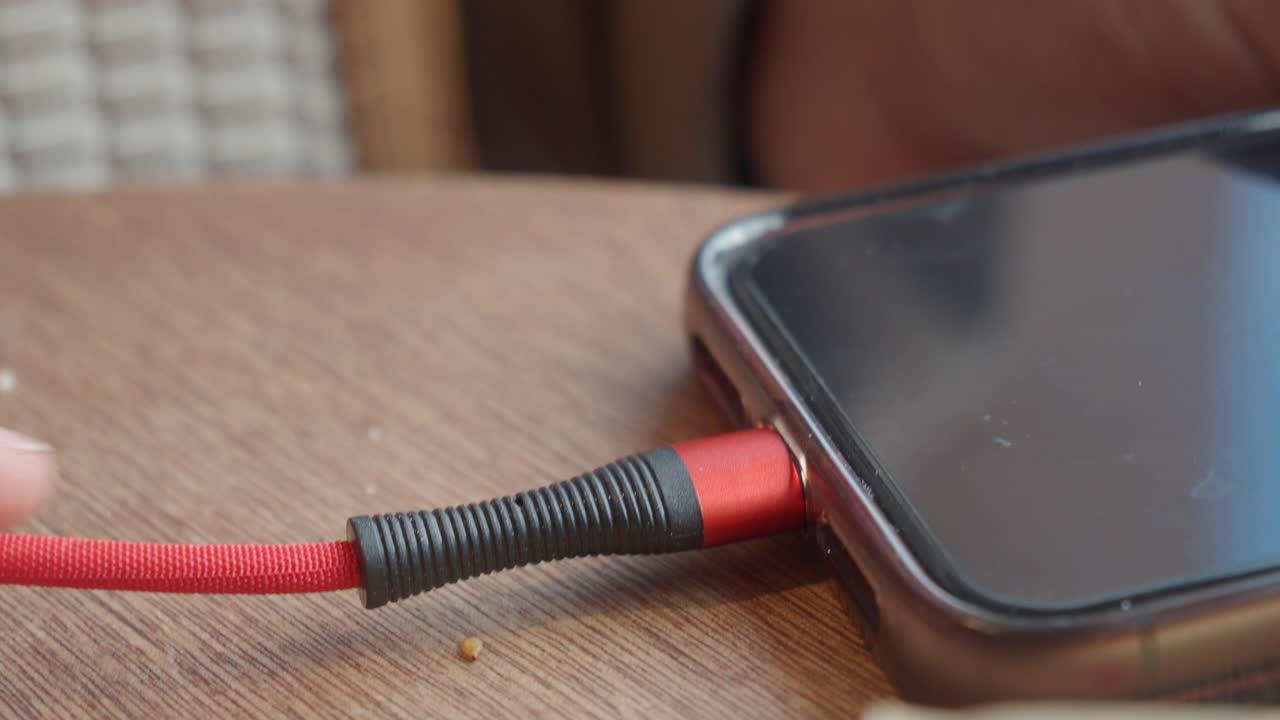 Charging a smartphone