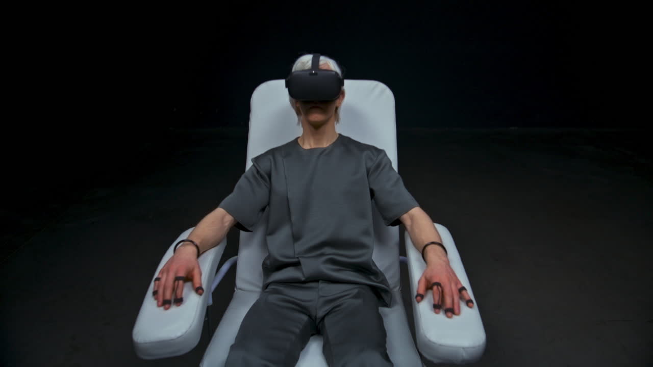 안경에 보이지 않는 인터페이스를 만지는 틱 센서 게이머