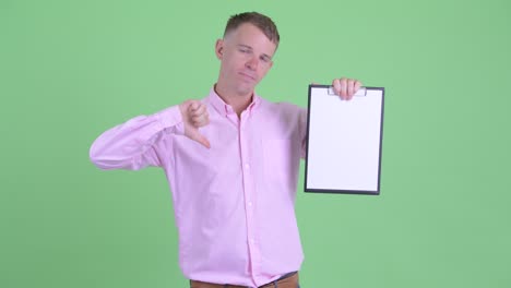 portrait of businessman with pink shirt