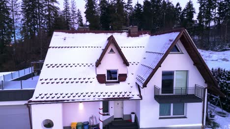 luxury holiday accommodations, european winter vacations, aerial view
