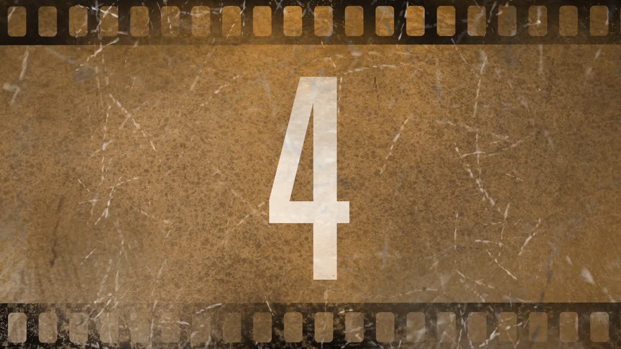 cuenta atrás de películas antiguas animación 4k