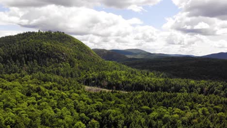 aerial view of a river cutting through the landscape