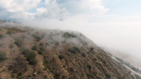 misty mountain landscape