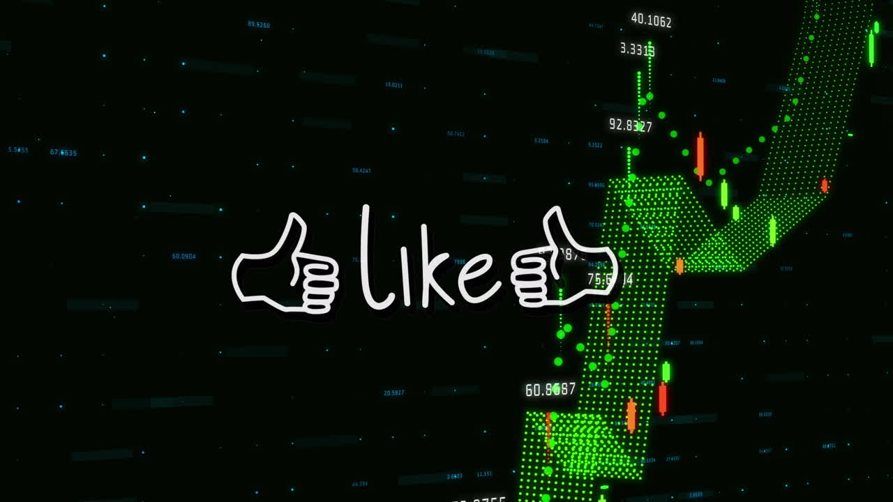 검은색 바탕에 비슷한 텍스트와 데이터 처리의 애니메이션