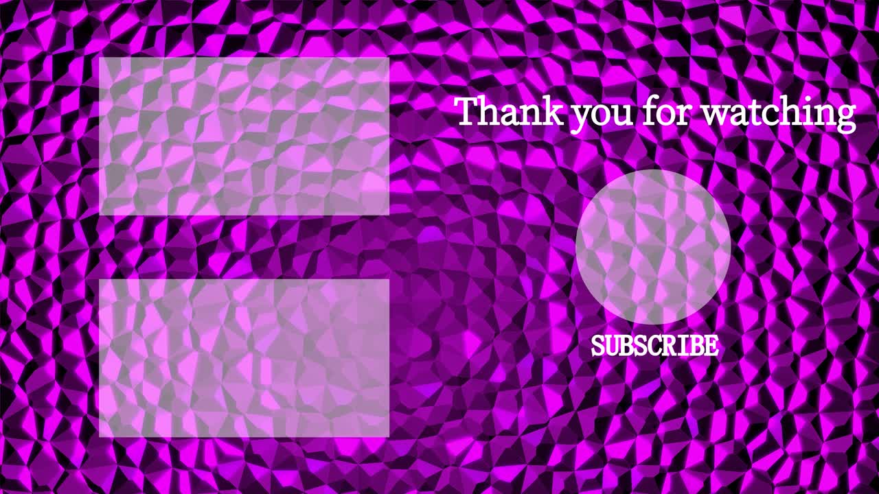 금속 반사 크리스탈 광채 엔드 카드 엔딩 스크린 모션 그래픽