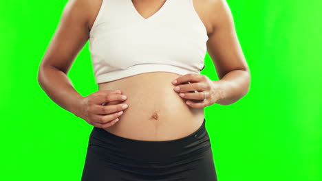 pregnant, hands on stomach