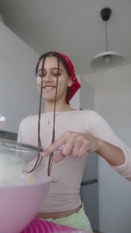 teenager baking