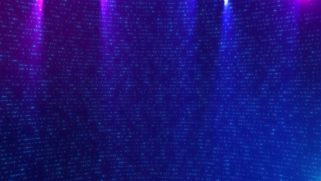 flowing lines made from shimmering particles illuminated by bright light ray of energy flow