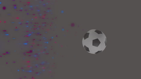 animation of footballs falling over shapes