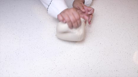 making dough by hand  shelf