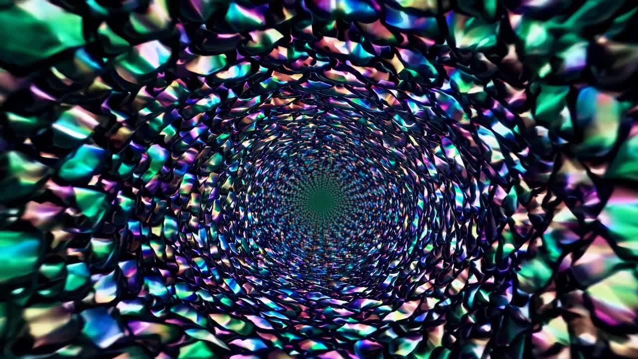 Abstract emerald green vortex texture