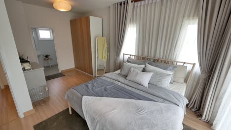 idea mínima de decoración de dormitorio blanco