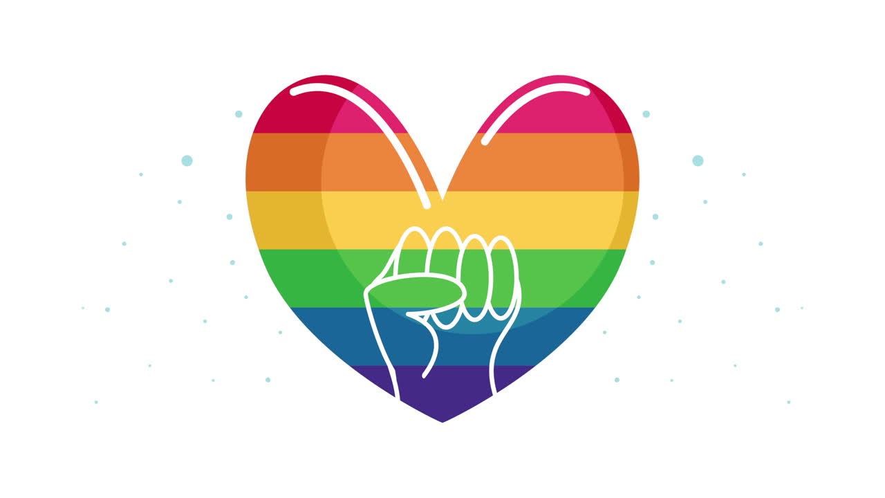 Pride Heart with Fist